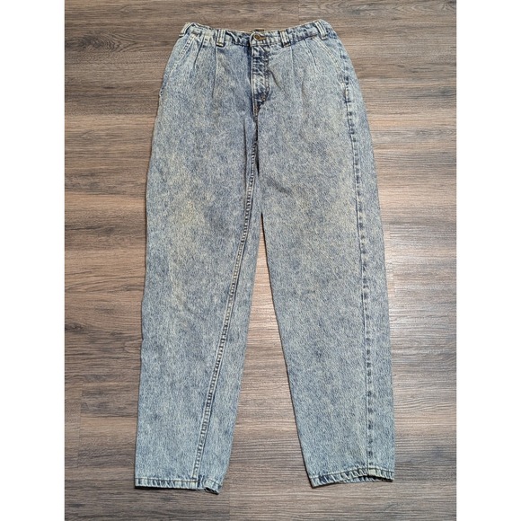 Levi's SilverTab Other - Vintage Levis SilverTab Acid Wash Jeans 30x30 Blue Loose Tapered Pleated 90s